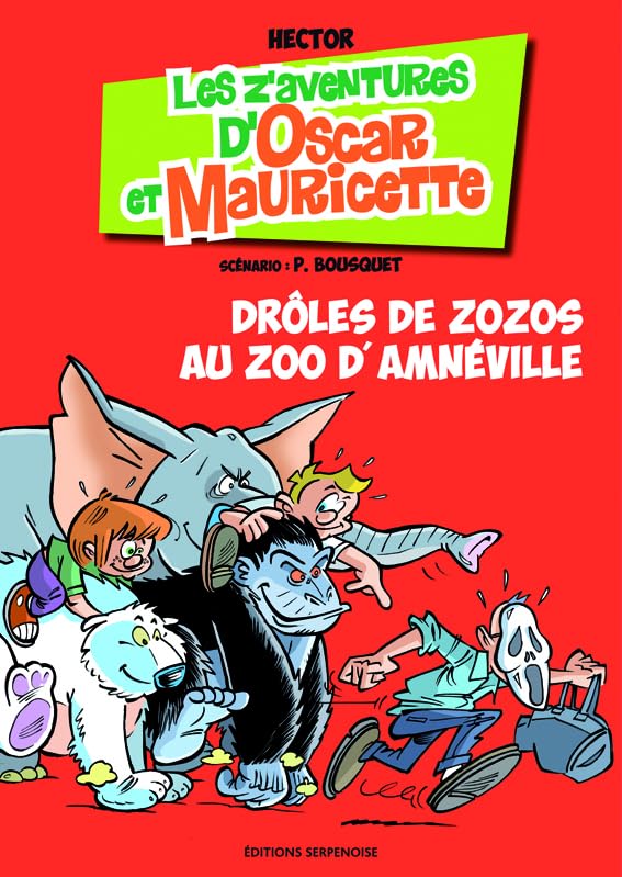 jaquette livre Les Aventures D'oscar Et Mauricette Tome 15 - Drôles De Zozos Au Zoo D'amnéville