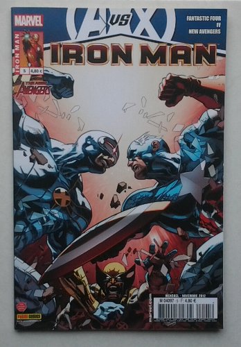 jaquette livre Iron Man 2012 005 Avengers Vs X-Men