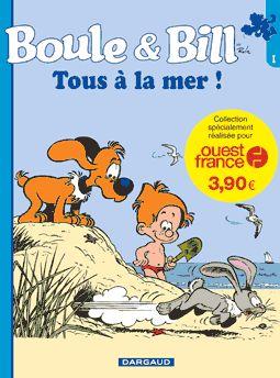 jaquette livre Boule & Bill - Tous à la mer !