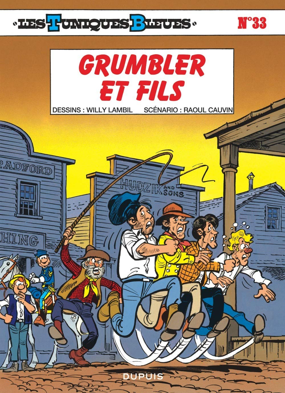 jaquette livre Les Tuniques bleues, tome 33 : Grumbler et fils