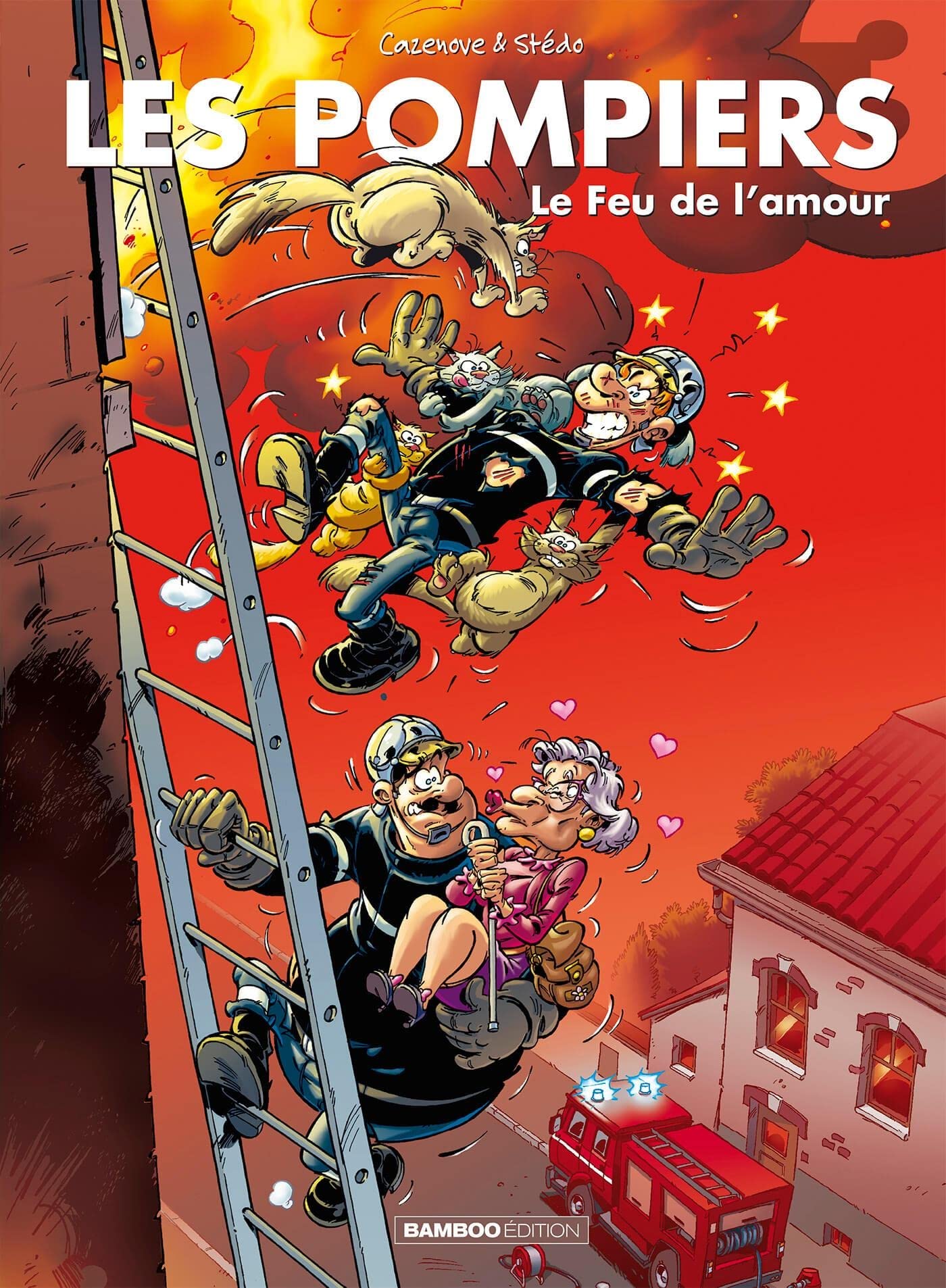jaquette livre Les Pompiers, tome 3 : Le Feux de l'amour