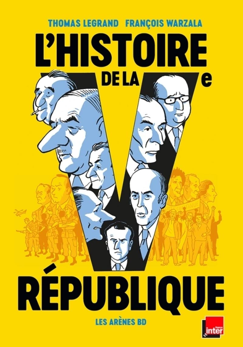 jaquette livre L'Histoire de la Ve République en BD