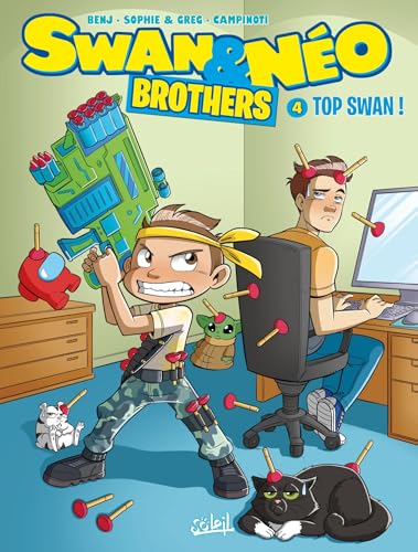 jaquette livre Swan & Néo - Brothers Tome 4 - Top Swan !
