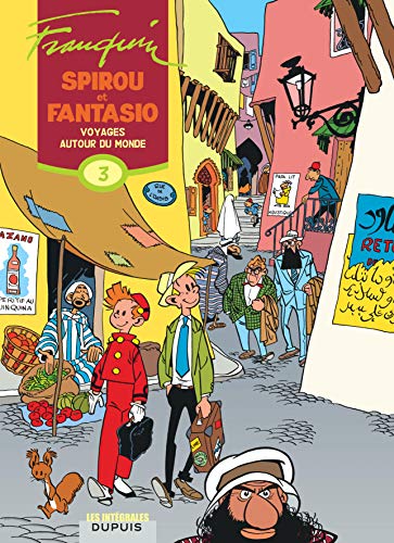 jaquette livre Spirou Et Fantasio Intégrale Tome 3 - Voyages Autour Du Monde - 1952-1954