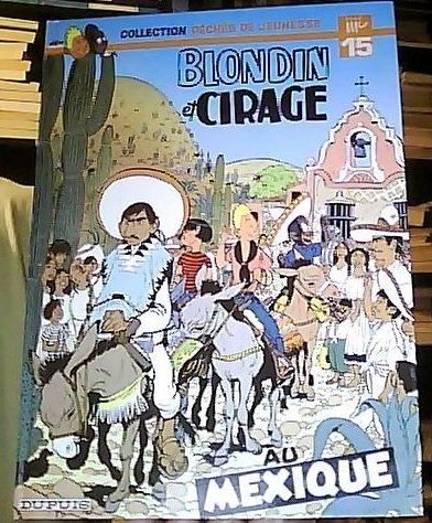 jaquette livre Blondin et Cirage au Mexique
