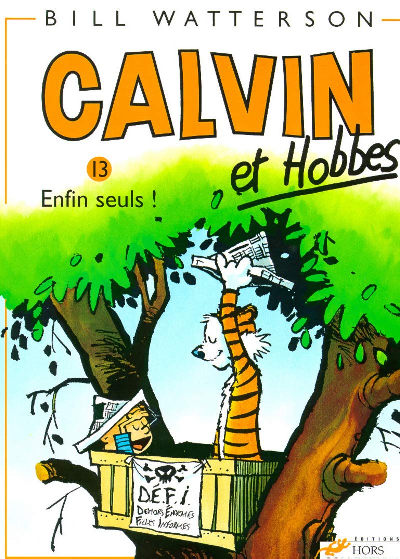 jaquette livre Calvin et Hobbes, tome 13 : Enfin seuls !