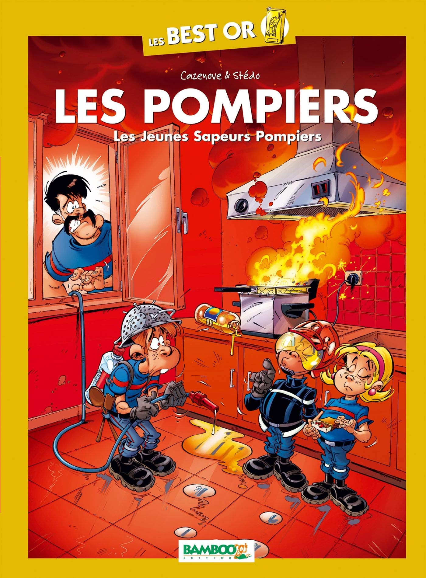 jaquette livre Les Pompiers - Best Or - JSP