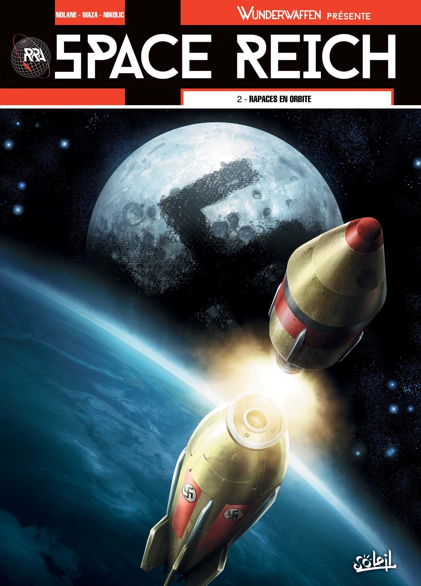 jaquette livre Wunderwaffen présente Space Reich T02: Rapaces en orbite