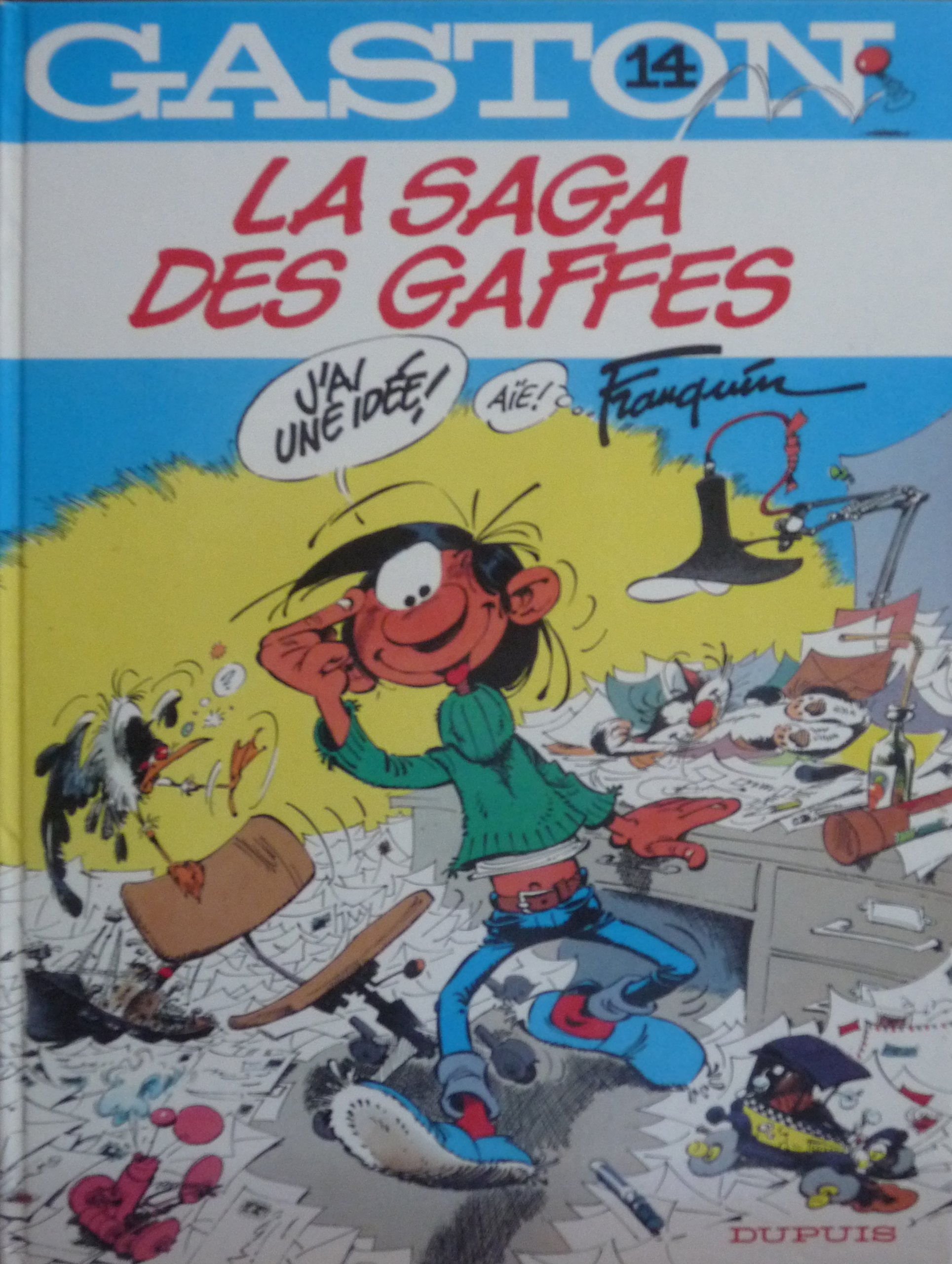 jaquette livre Gaston, Tome 14 : La Saga des gaffes