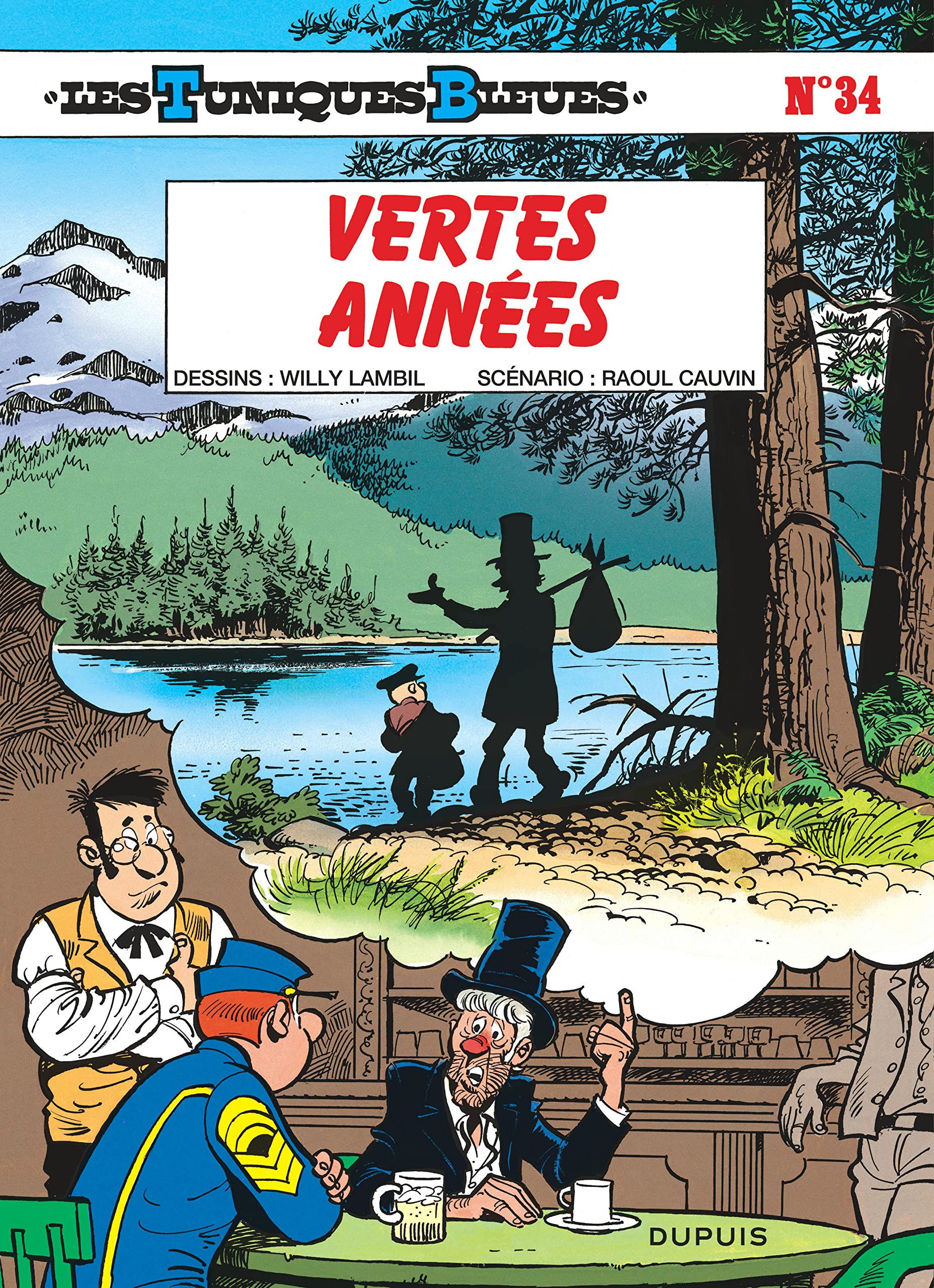 jaquette livre Les Tuniques bleues, tome 34 : Vertes années