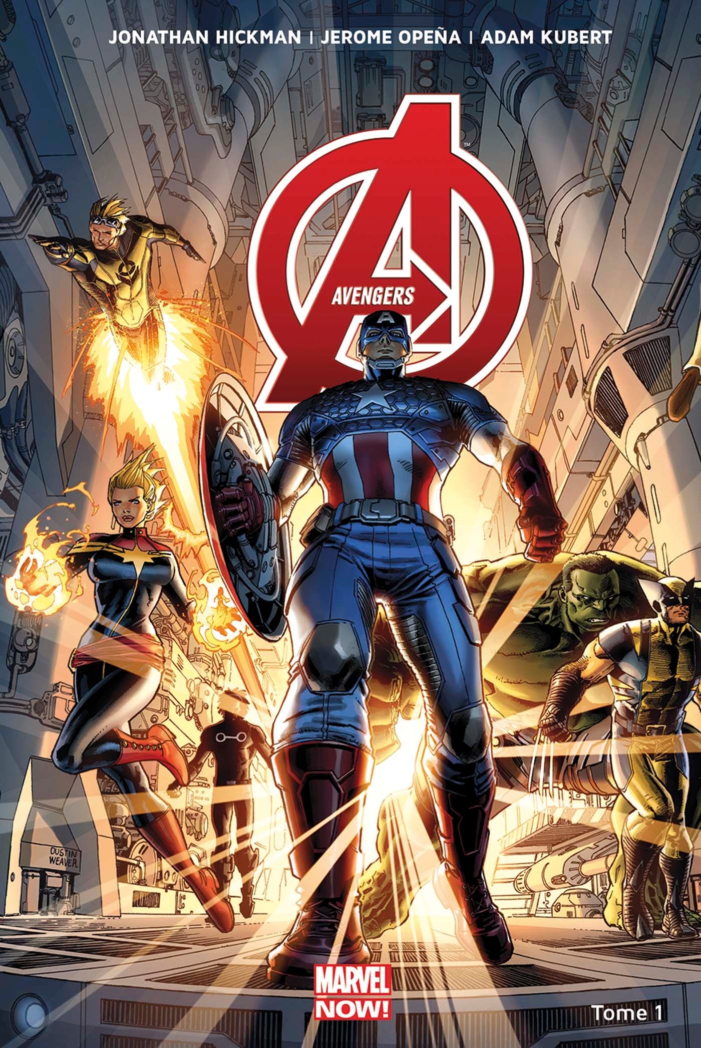 jaquette livre AVENGERS MARVEL NOW T01