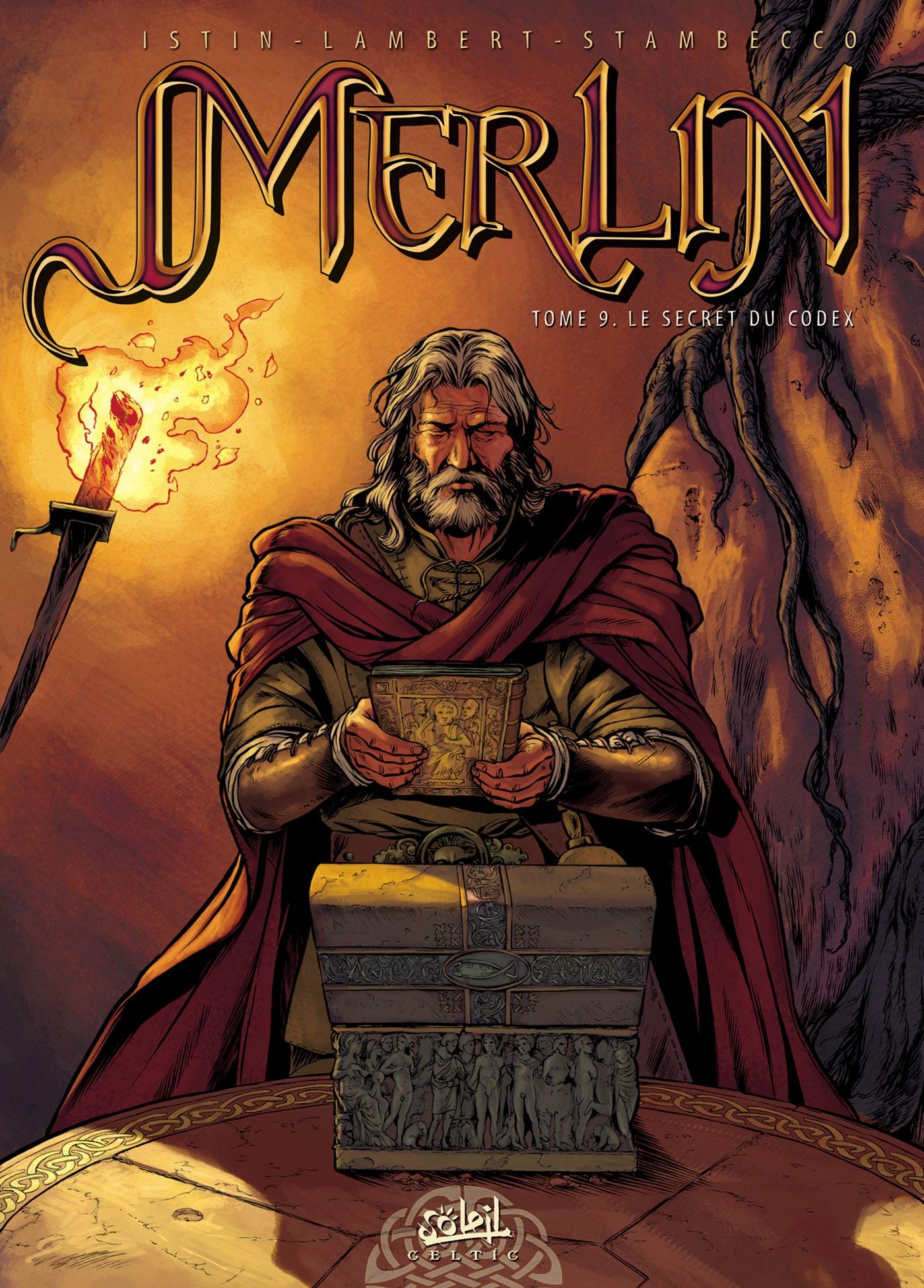 jaquette livre Merlin, Tome 9 : Le secret du Codex