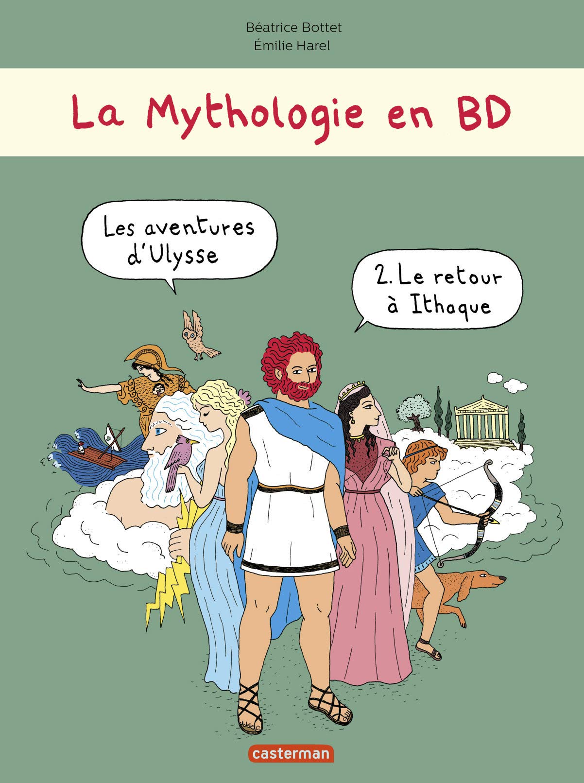 jaquette livre La mythologie en BD : Les Aventures d'Ulysse : Tome 2, Le retour à Ithaque