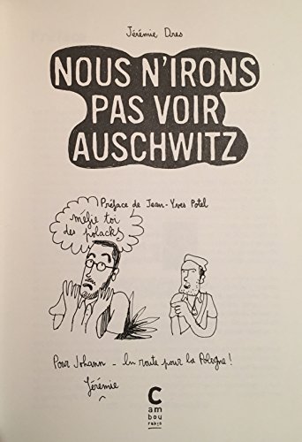 jaquette livre Nous N'irons Pas Voir Auschwitz