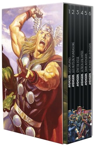 jaquette livre Avengers Tomes 1 À 6 - Coffret Avengers : La Collection Anniversaire En 6 Volumes : Tome 1, Les Origines, Tome 2, Les Nuits De Wundagore - Tome 3, Etat De Siège - Tome 4, Ultron Unlimited -...
