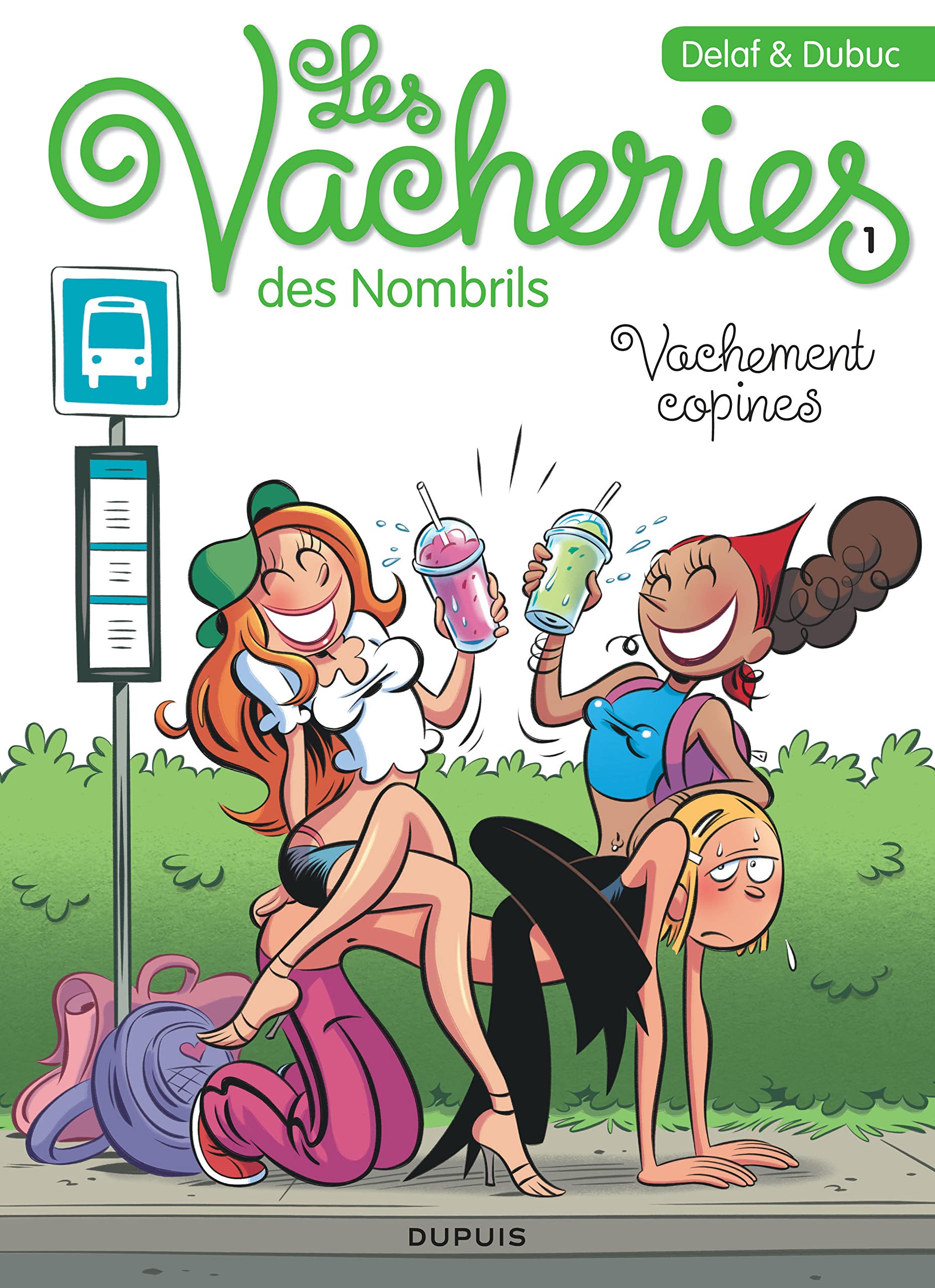 jaquette livre Les vacheries des Nombrils - tome 1 - Vachement copines
