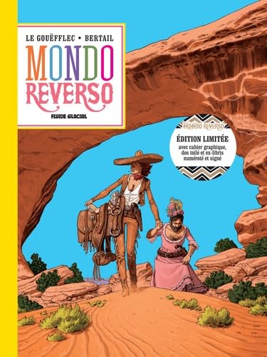 jaquette livre Mondo Reverso Tome 1 - Cornelia & Lindbergh - Avec Cahier Graphique, Dos Toilé Et Ex-Libris Numéroté Et Signé