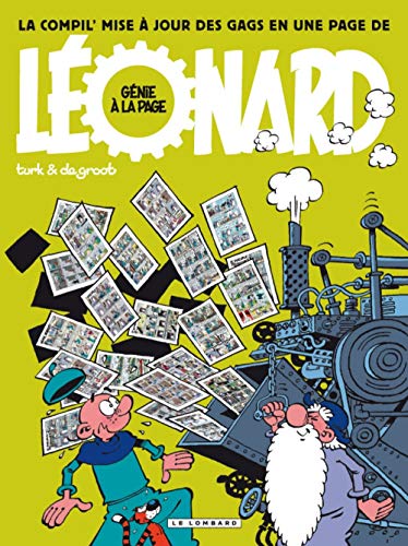 jaquette livre Léonard Tome 0 - Génie À La Page - La Compil' Mise À Jour Des Gags En Une Page De Léonard