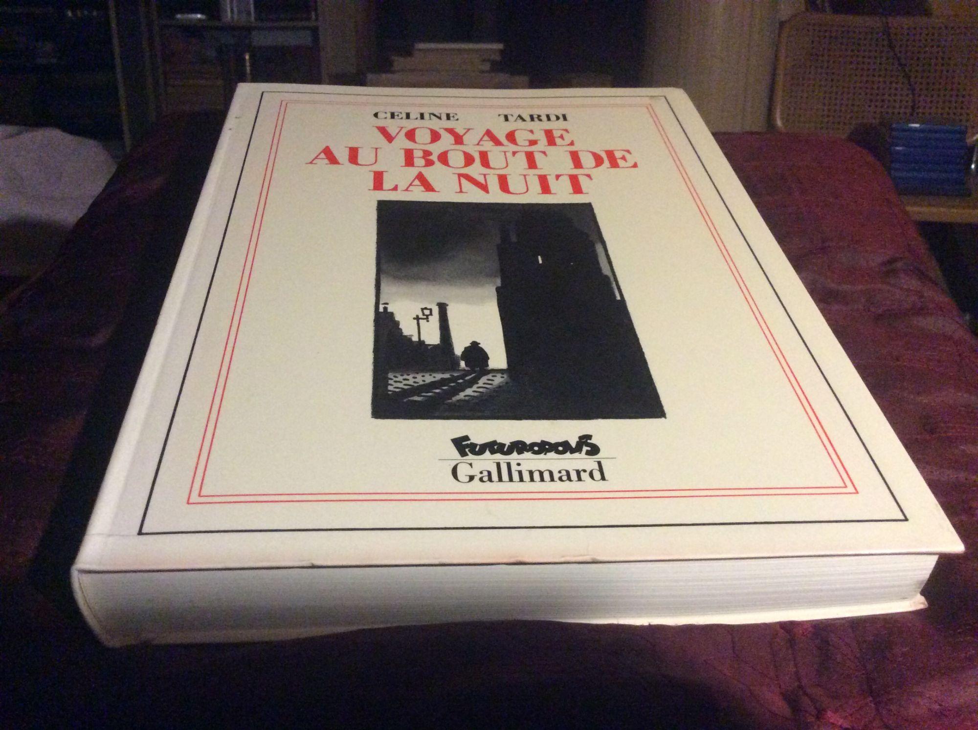 jaquette livre Voyage au bout de la nuit (Fort volume de bande dessinée) de 380 pages * : 21.9 x 2.9 x 29.5 cm