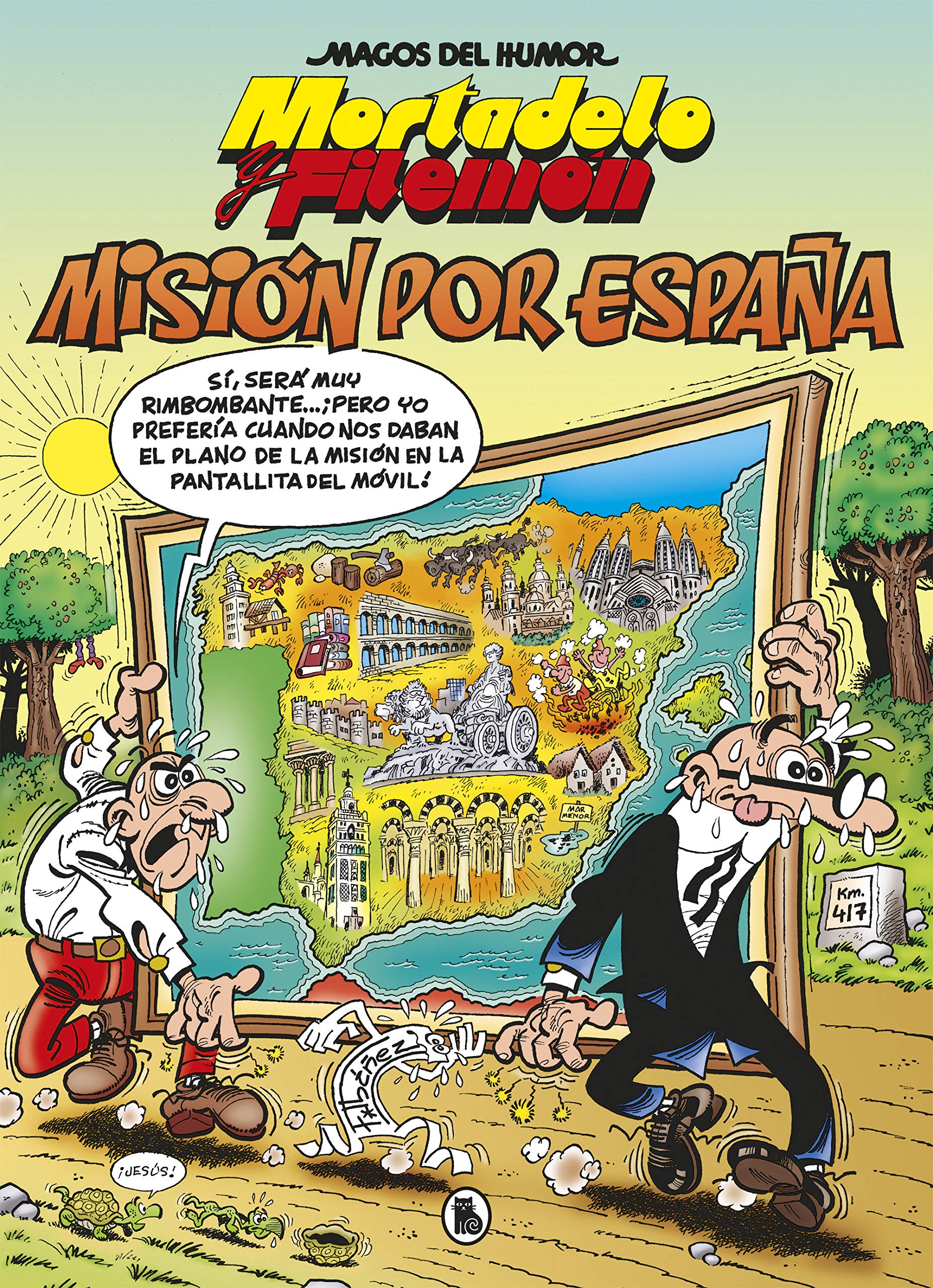 jaquette album Mortadelo y Filemón. Misión por España (Magos del Humor 208)