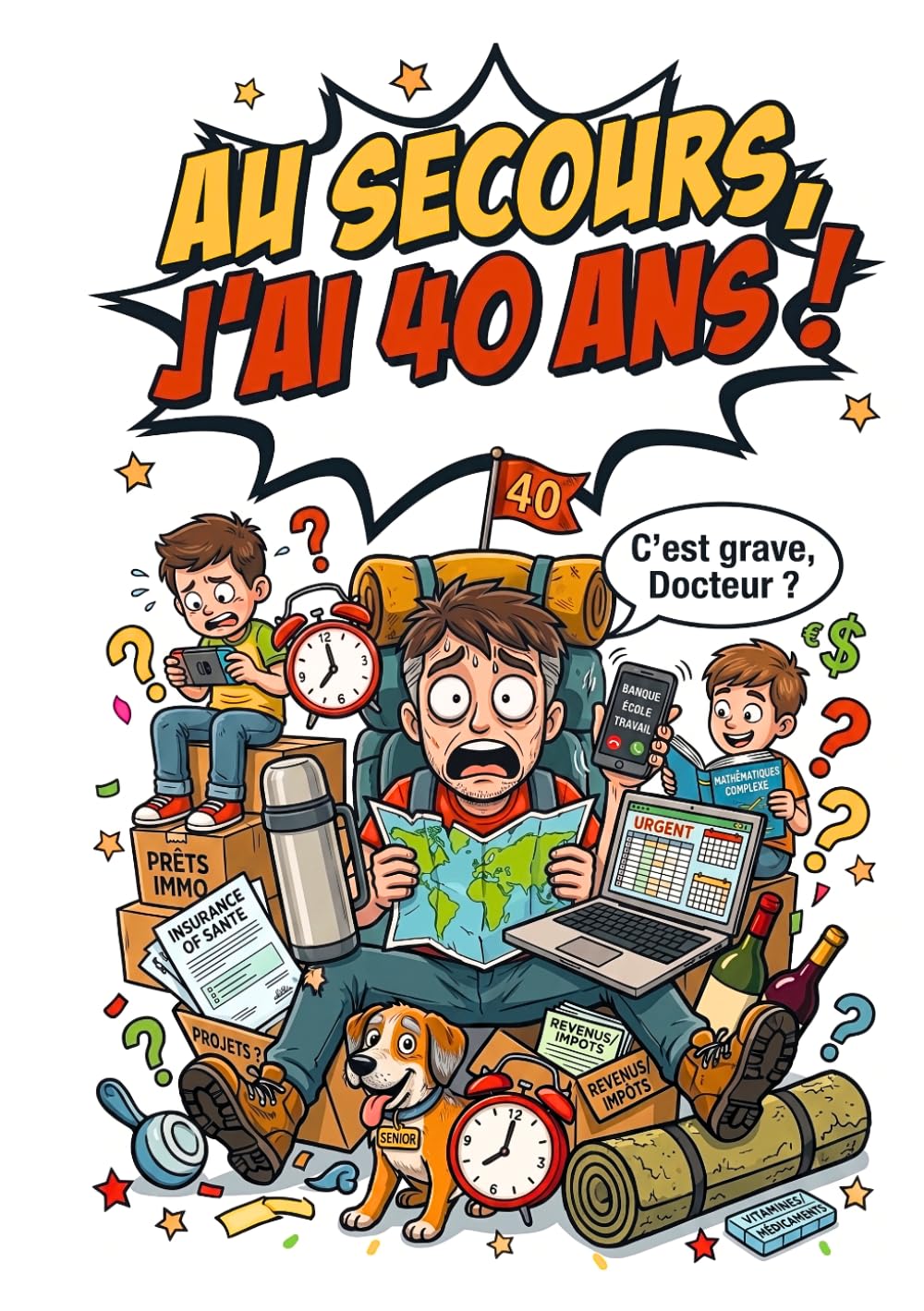 jaquette album Au secours, j'ai 40 ans !