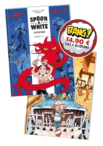 jaquette album Spoon And White - Pack En 2 Volumes : Tome 3 - Tome 9 - Cop Mic Mac