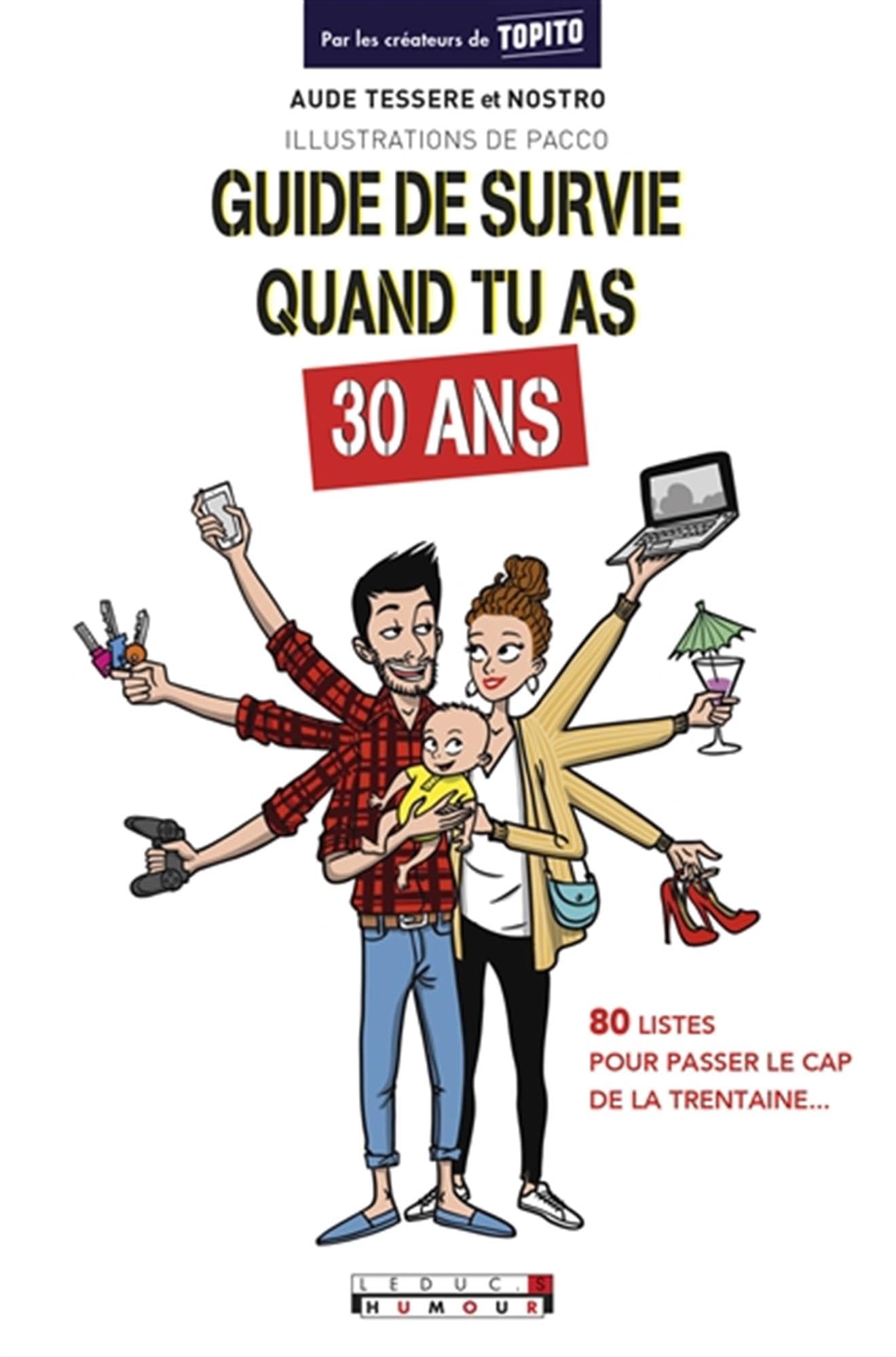jaquette album Guide de survie dans tu as 30 ans: 80 listes pour passer le cap de la trentaine ...