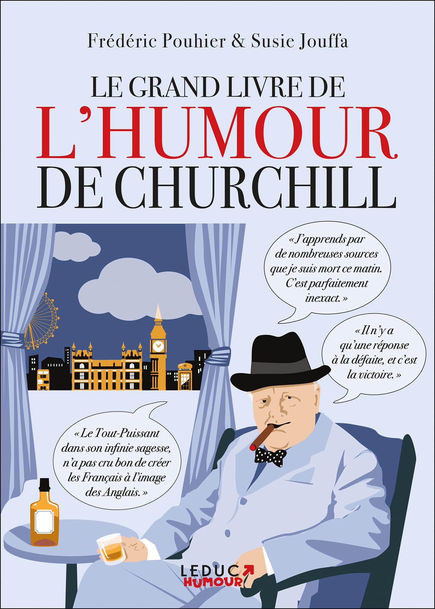 jaquette album Le grand livre de l'humour de Churchill