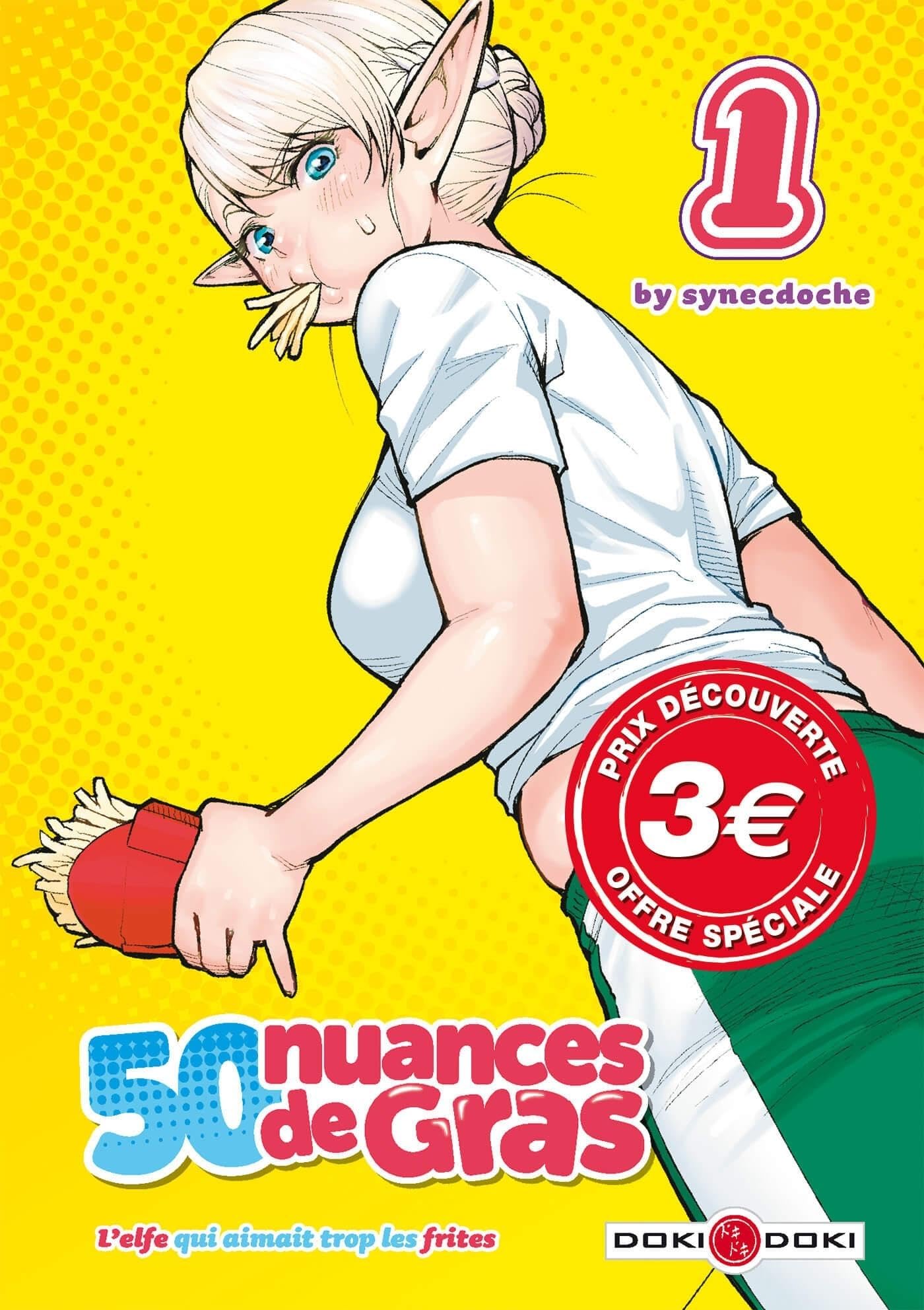 jaquette album 50 nuances de gras - L'elfe qui aimait trop les frites - vol. 01 - prix découverte - édition limitée