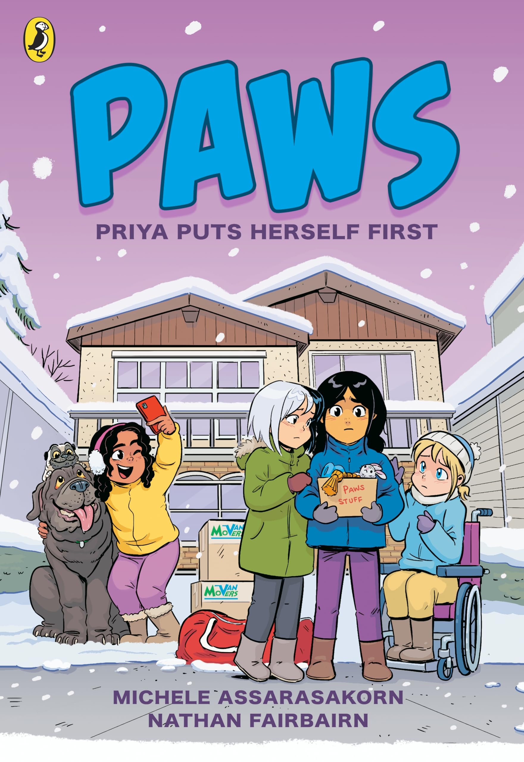 jaquette album PAWS: Priya Puts Herself First: An adorable graphic novel series about friendship and pets perfect for fans of The Baby-Sitters Club