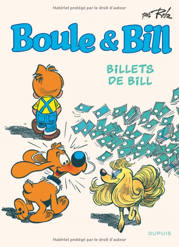 jaquette album Boule et Bill - Tome 24 - Billets de Bill