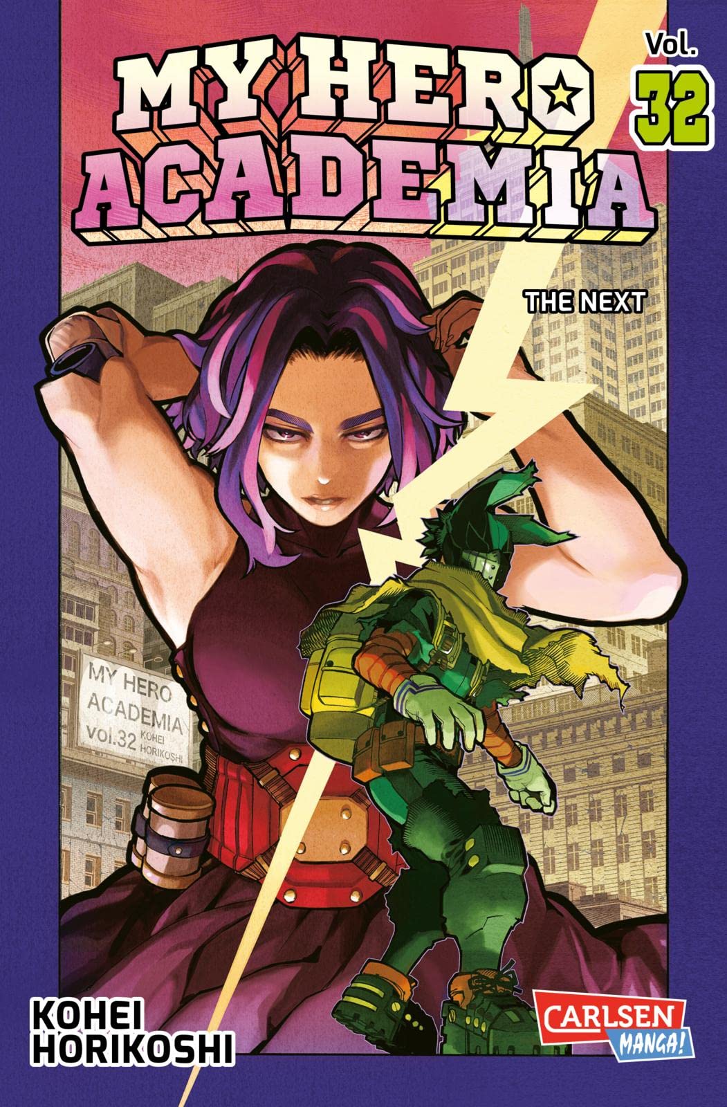 jaquette album My Hero Academia 32: Abenteuer und Action in der Superheldenschule | Mit Glow-in-the-Dark-Effekt auf dem Cover - nur in der 1. Auflage!