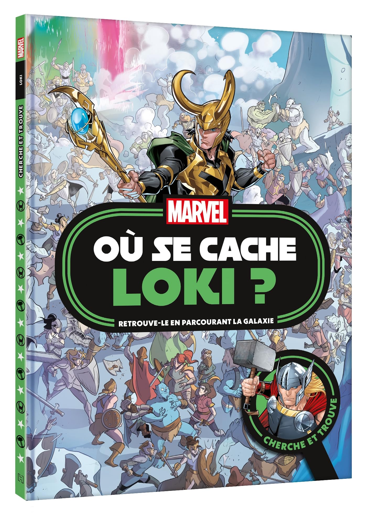 jaquette livre MARVEL - Où se cache Loki ? - Cherche et trouve