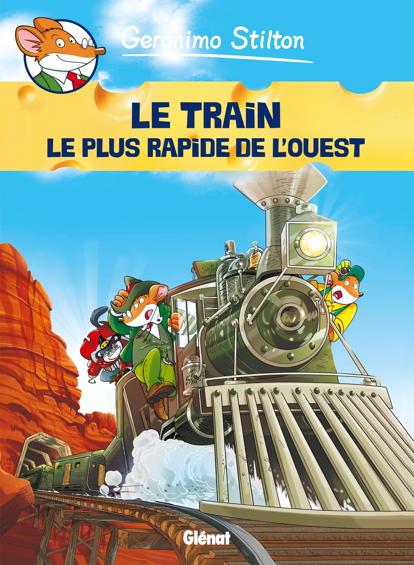 jaquette album Geronimo Stilton - Tome 13: Le train le plus rapide de l'Ouest