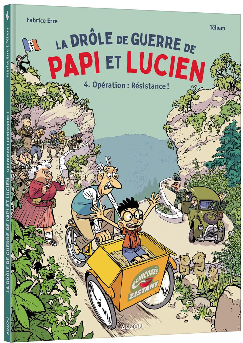 jaquette album La drôle de guerre de papi et lucien - tome 4 - opération : résistance ! (4)