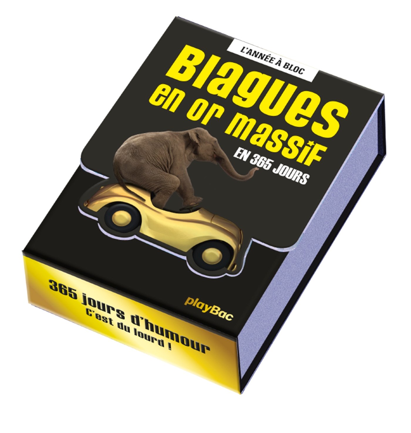jaquette album Calendrier 365 blagues en or massif - L'Année à Bloc