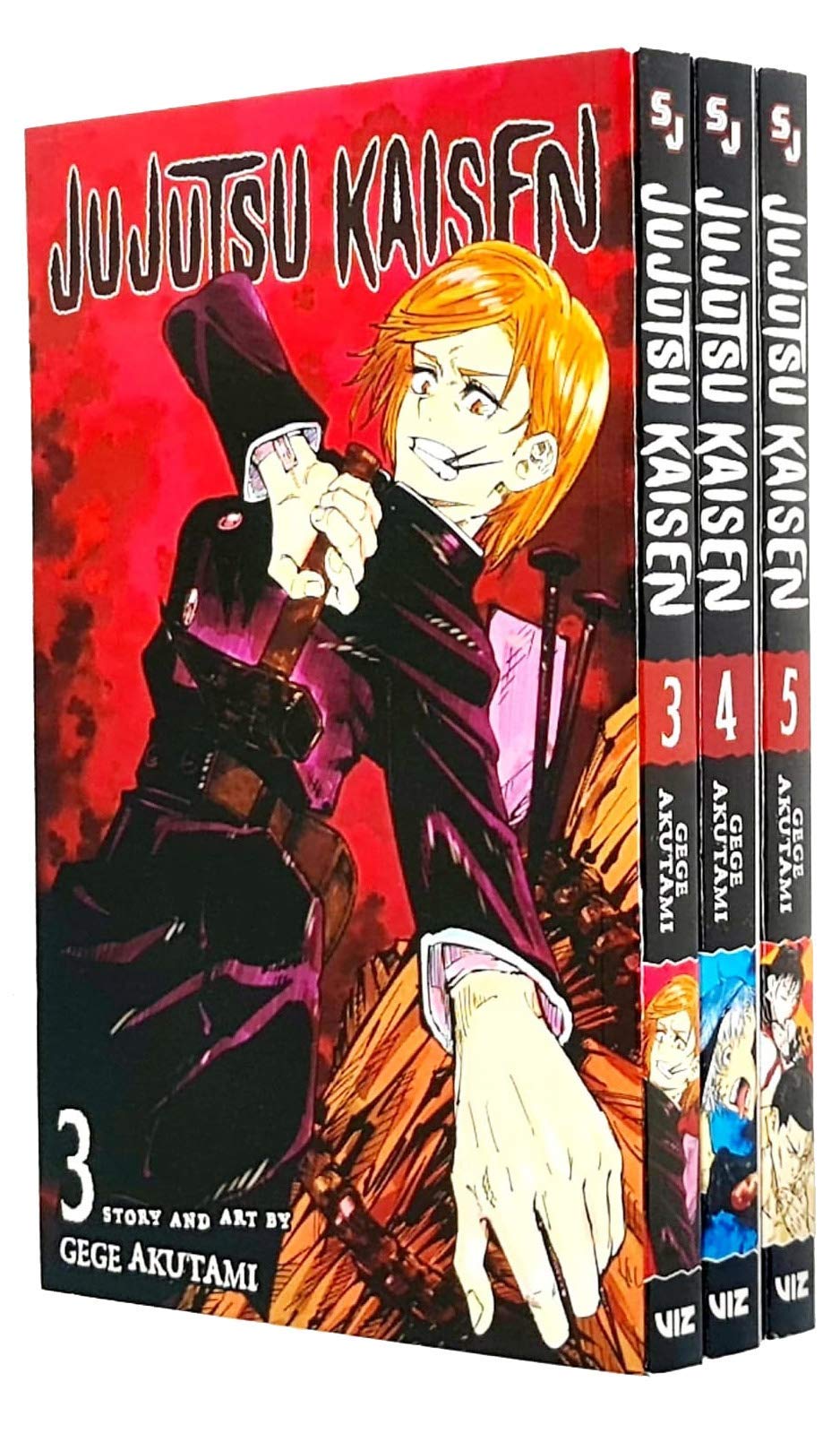 jaquette album Jujutsu Kaisen Series Vol 3,4,5 Collection 3 Books Set By Gege Akutami