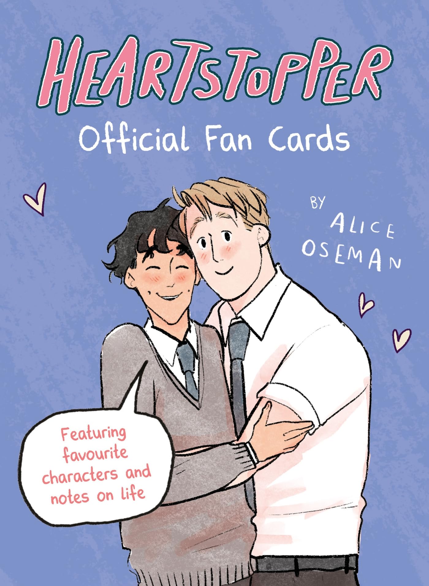 jaquette album Heartstopper Official Fan Cards: Featuring characters from the graphic novels and Netflix show!