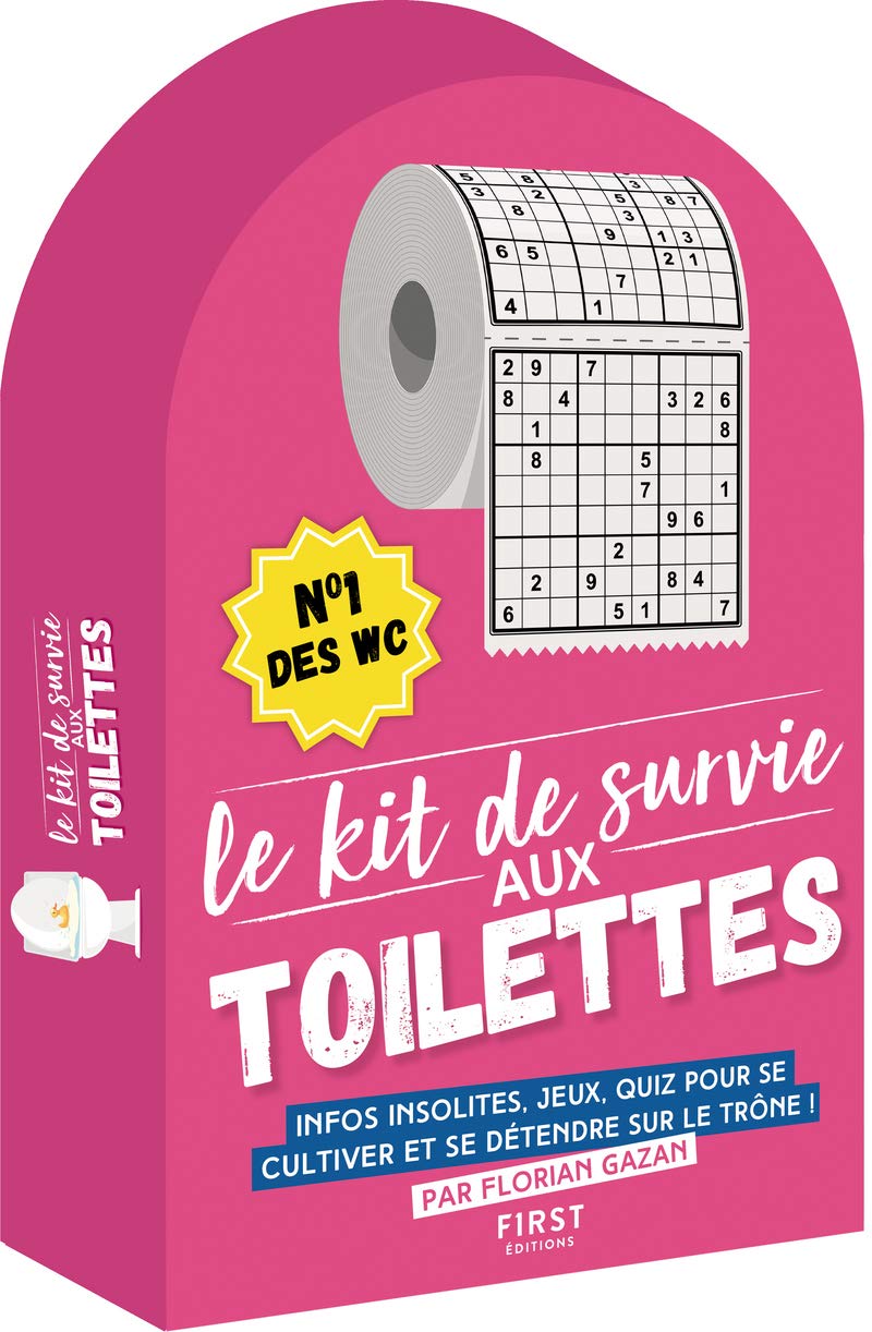 jaquette album Le Kit de survie aux toilettes - n°1 des WC, infos insolites, jeux, quiz, pour se cultiver et se détendre sur le trône