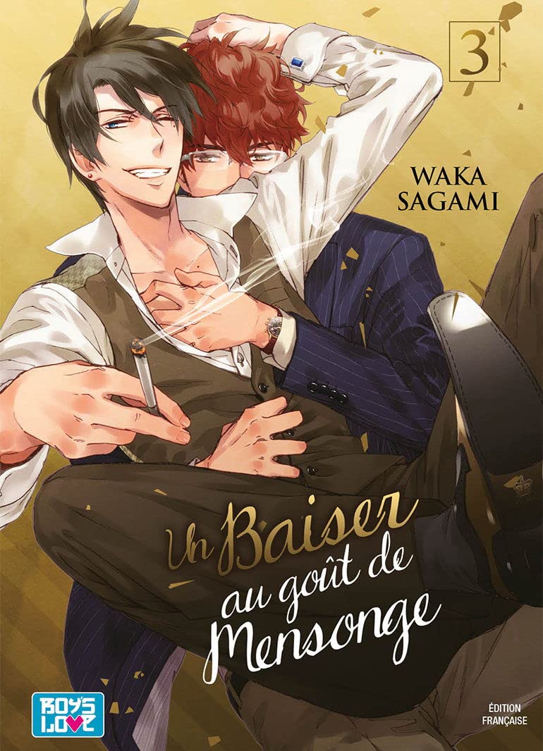 jaquette album Un Baiser au goût de Mensonge - Tome 03 - Livre (Manga) - Yaoi