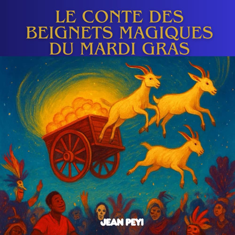 jaquette album LE CONTE DES BEIGNETS MAGIQUES DU MARDI GRAS: Livres d'aventure - voyage aux Antilles (livre 3)