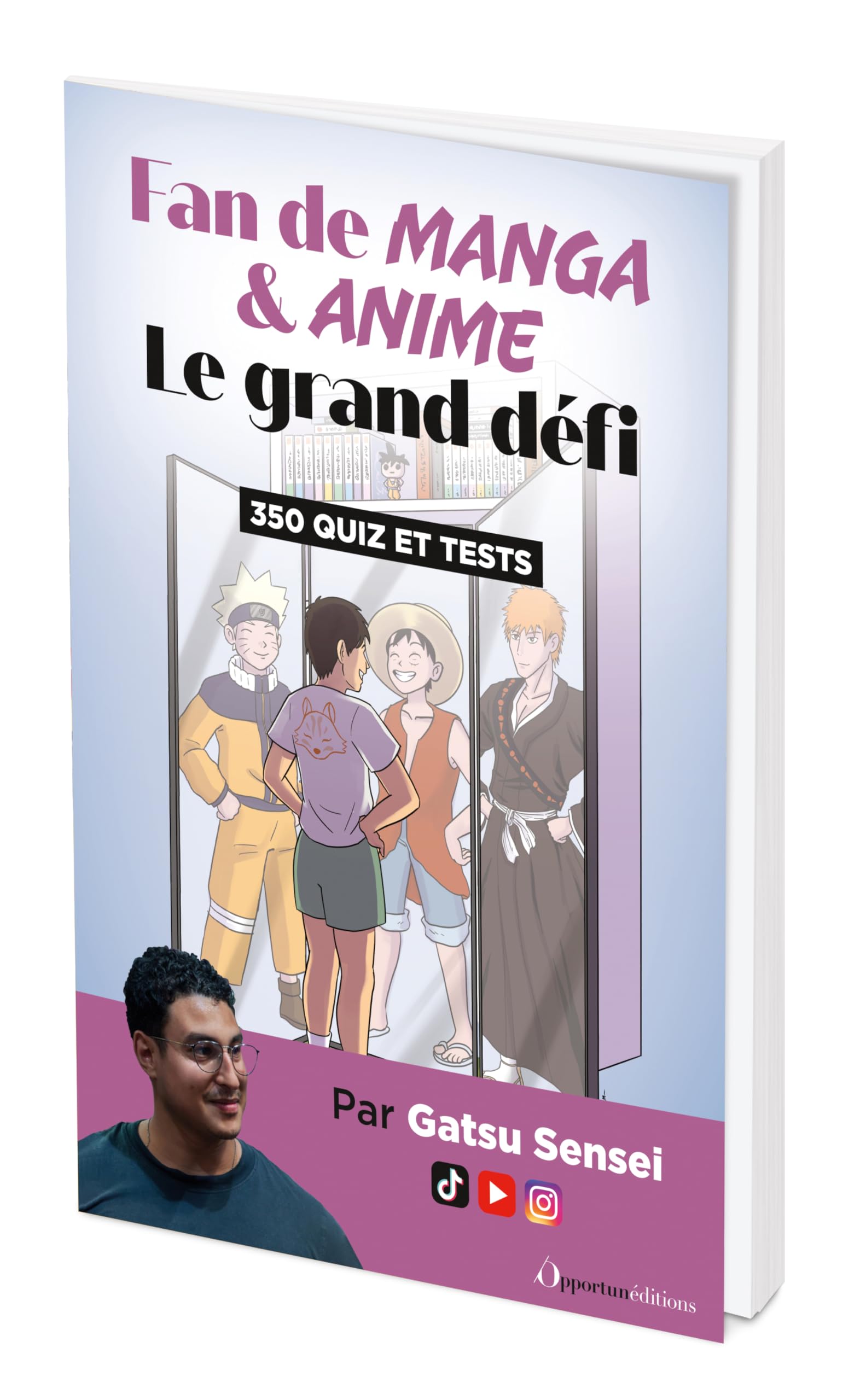jaquette album Fan de manga et anime : le grand défi: 350 quiz et tests