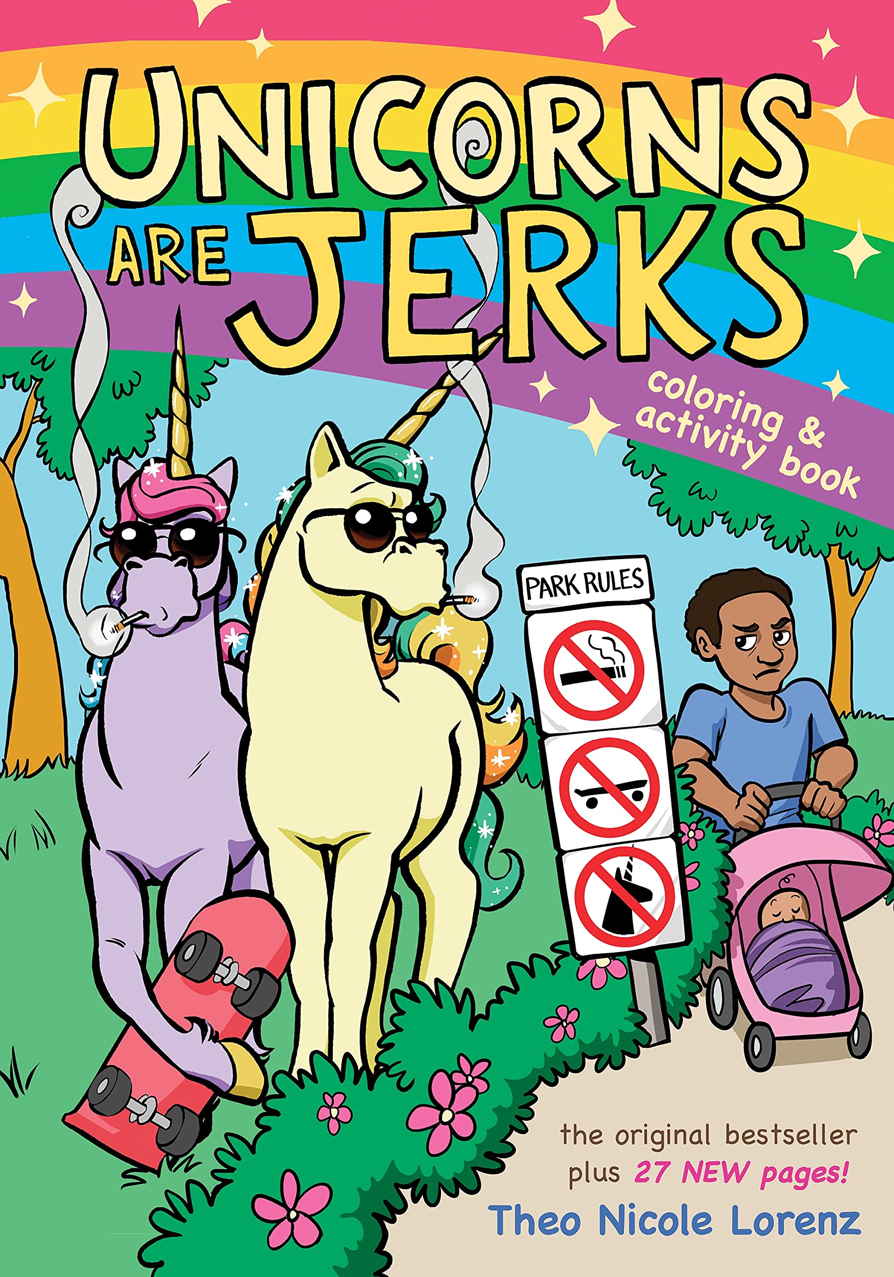 jaquette album Unicorns Are Jerks: Coloring and Activity Book