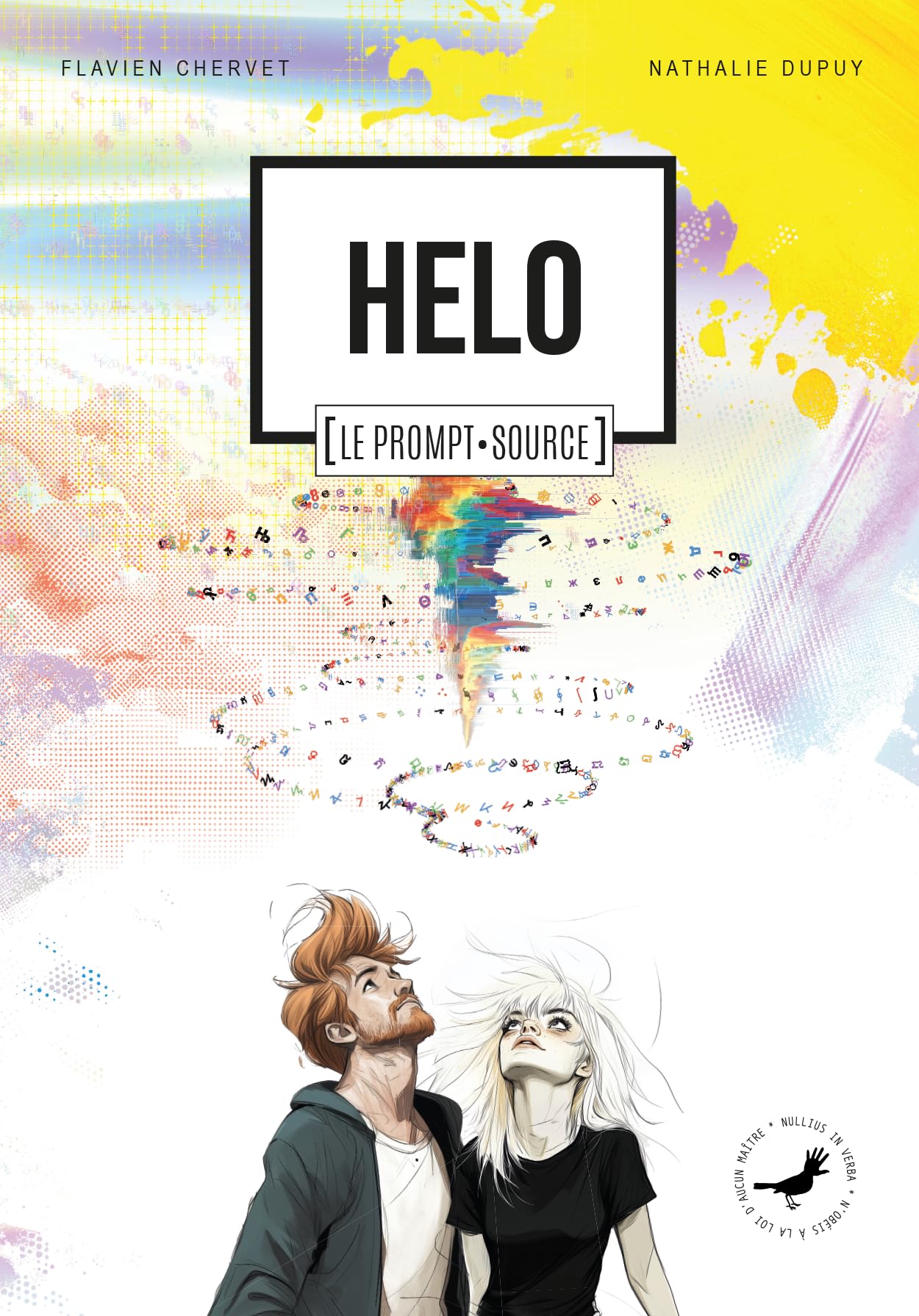 jaquette album HELO - Le prompt source | La première BD d'anticipation qui prend au sérieux l'arrivée des superintelligences artificielles dans notre civilisation.