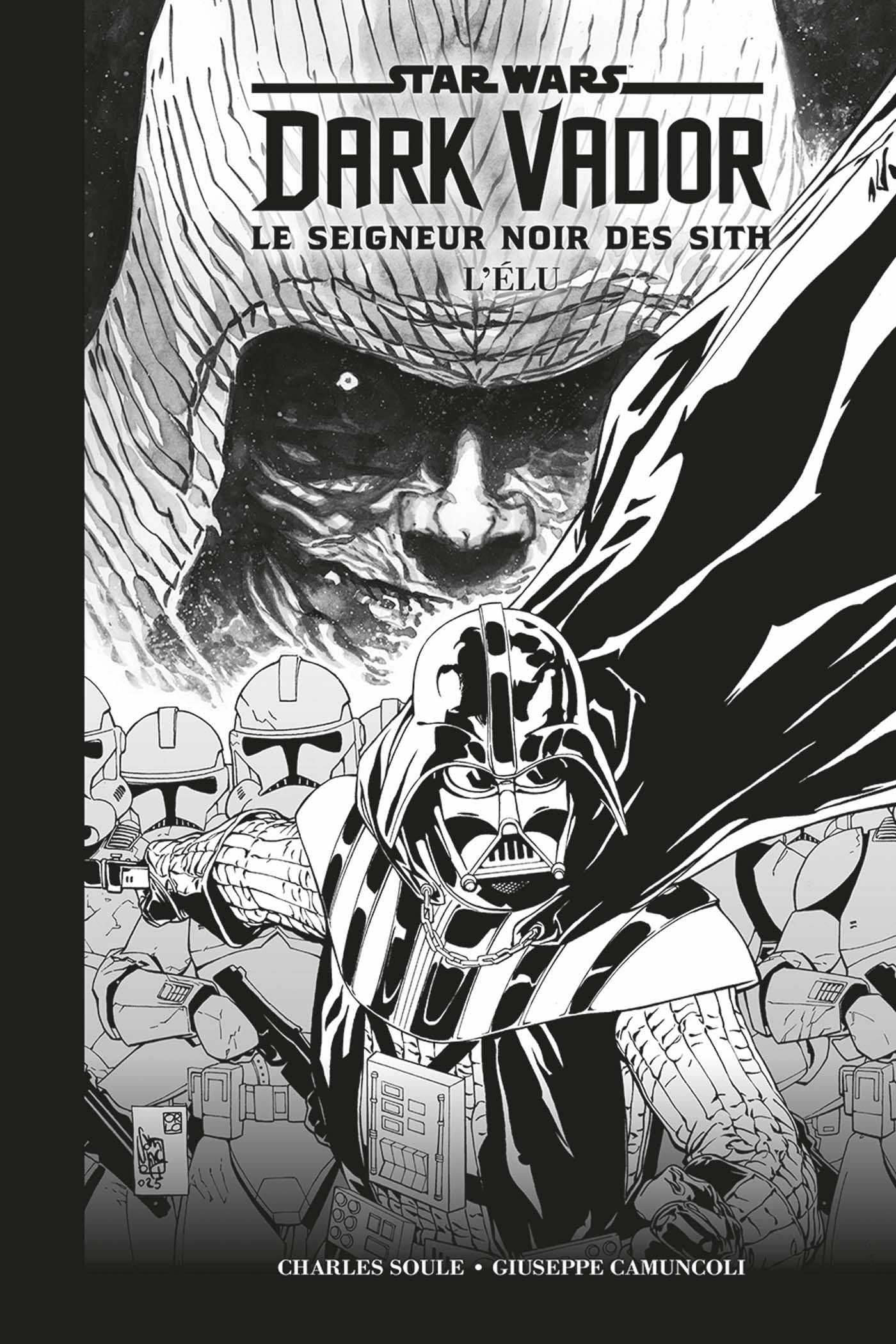 jaquette album Dark Vador - Le Seigneur Noir des Sith : L'élu (Edition Noir & Blanc)