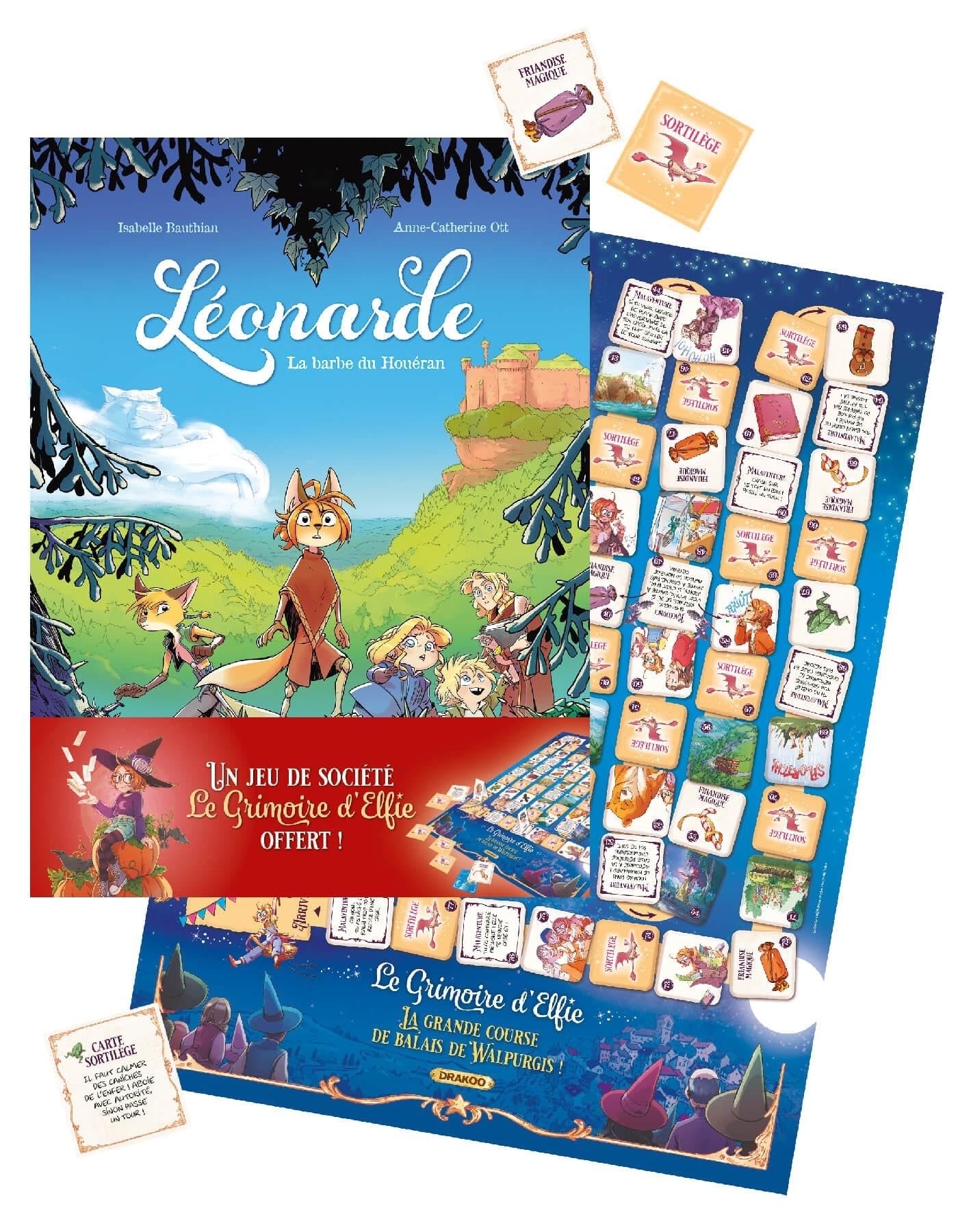 jaquette album Léonarde - vol. 01 + jeu de société offert - édition limitée 2025: La barbe du Houéran