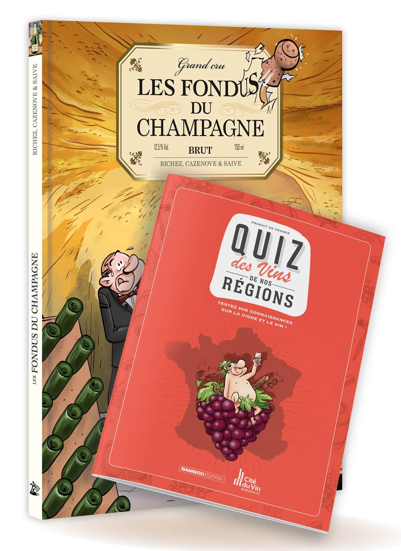jaquette album Les Fondus du vin : Champagne + quiz offert