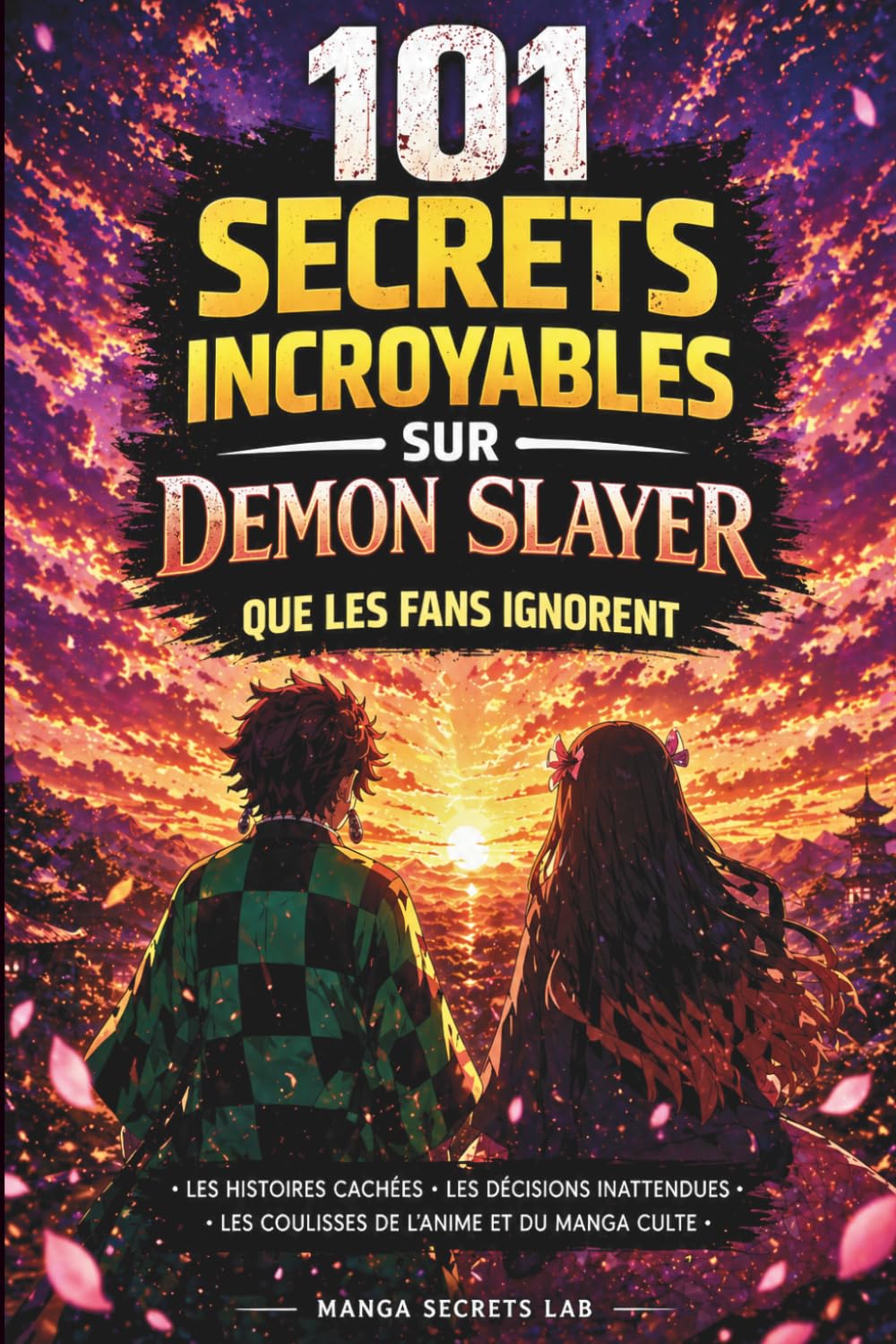 jaquette livre 101 secrets incroyables sur Demon Slayer que les fans ignorent: Les histoires cachées, les décisions inattendues, Les coulisses de l´anime et du manga culte