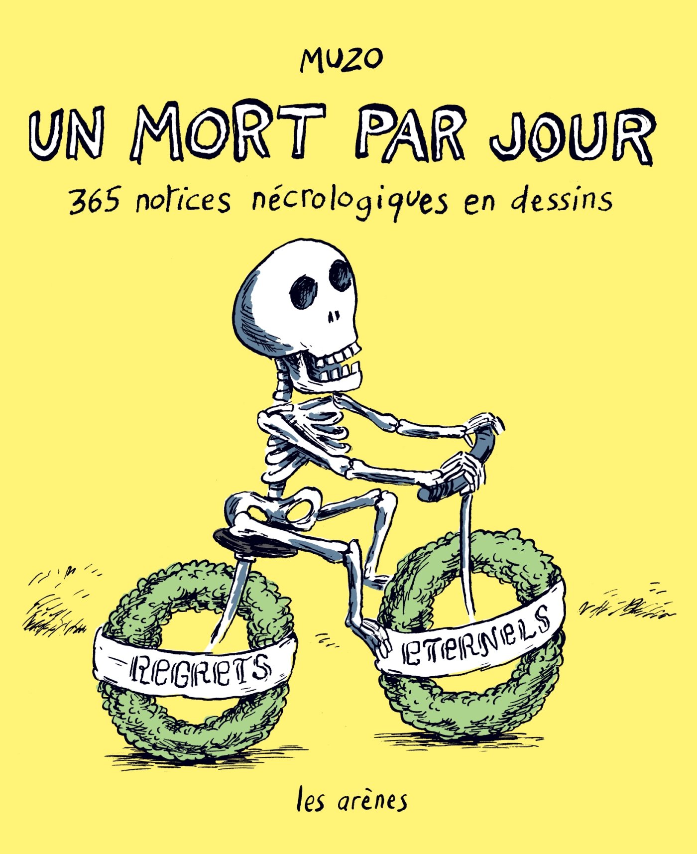 jaquette album Un mort par jour - 365 notices nécrologiques en dessin