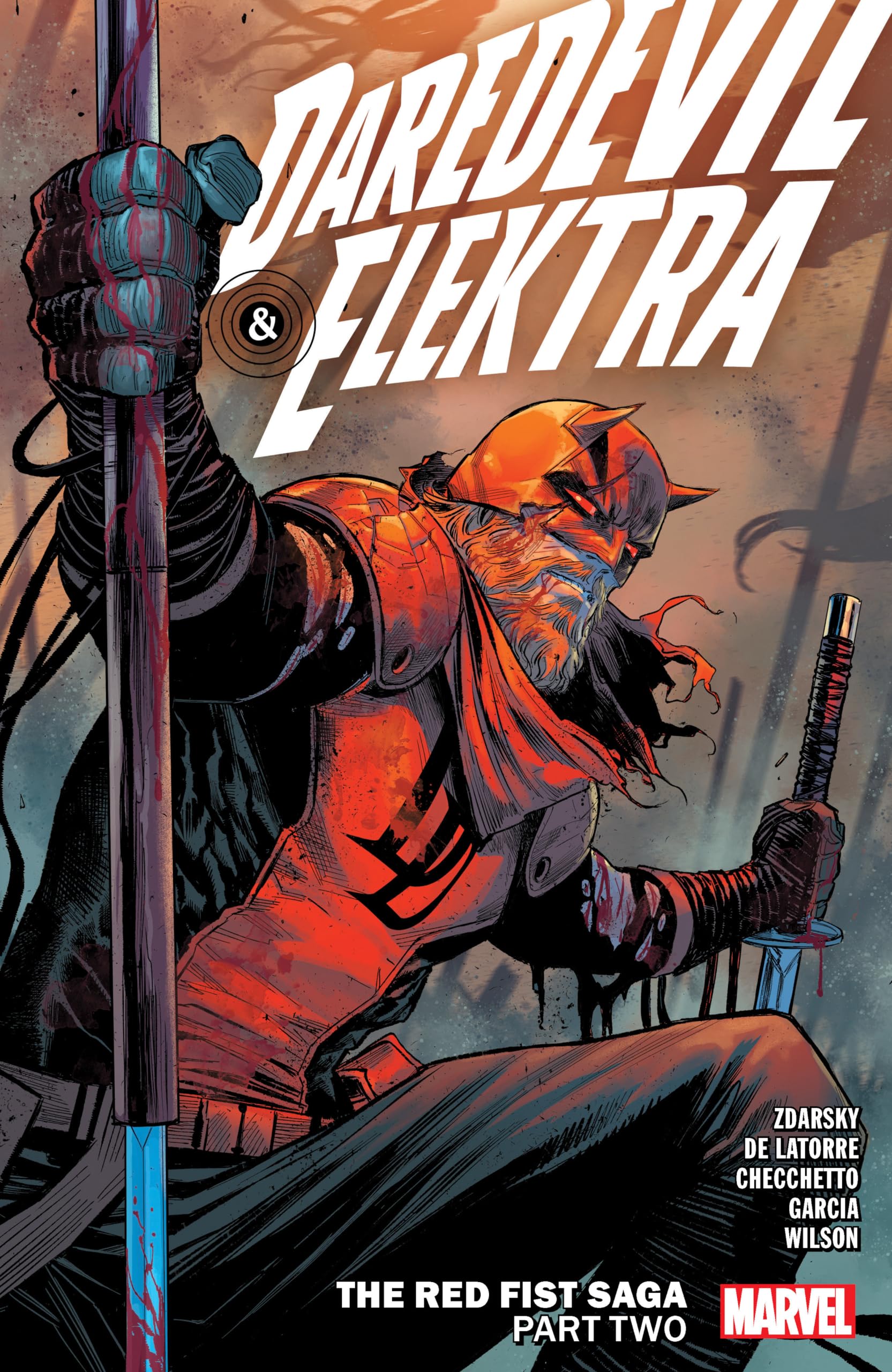 jaquette album DAREDEVIL & ELEKTRA BY CHIP ZDARSKY VOL. 2: THE RED FIST SAGA PART TWO